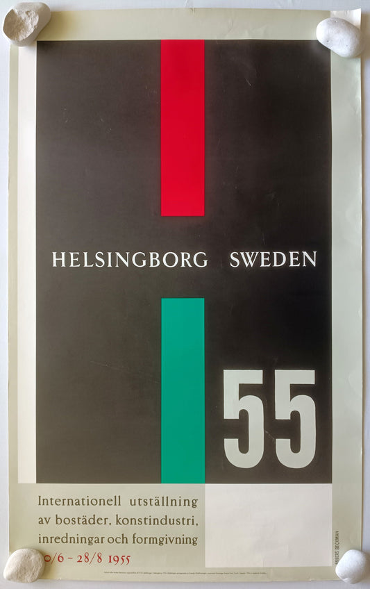 Anders Beckman – H55 Helsingborg 1955, udstillingsplakat (nytryk 1984)