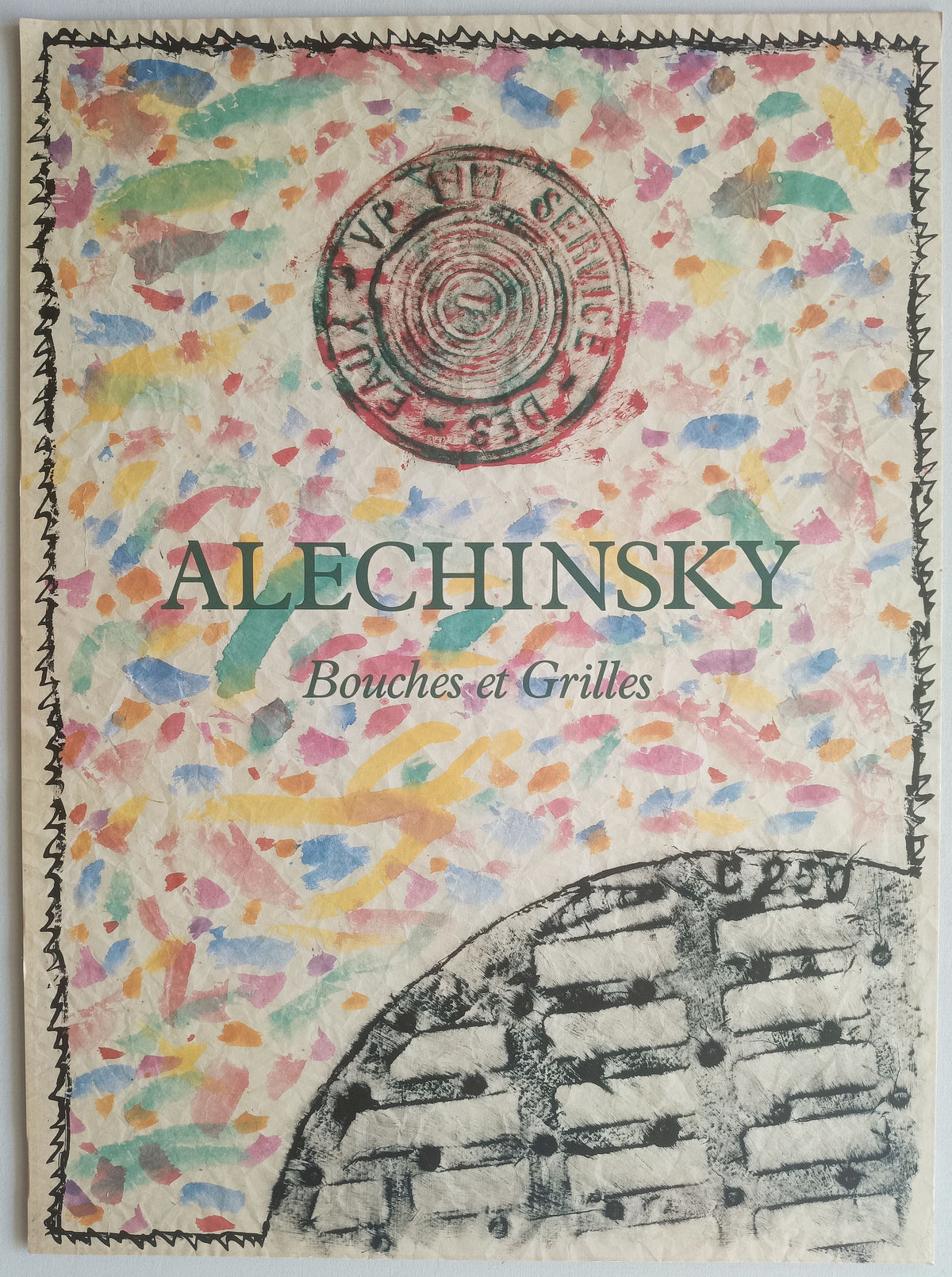 Pierre Alechinsky udstillingsplakat 1986
