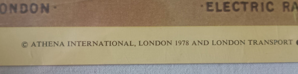 London Underground – sæt af 4 plakater (Athena, London 1978)