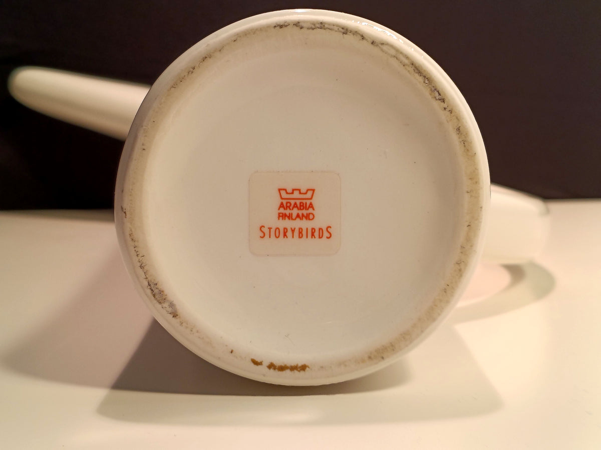 Arabia Storybirds Oliver porcelænskande – stempel i bunden