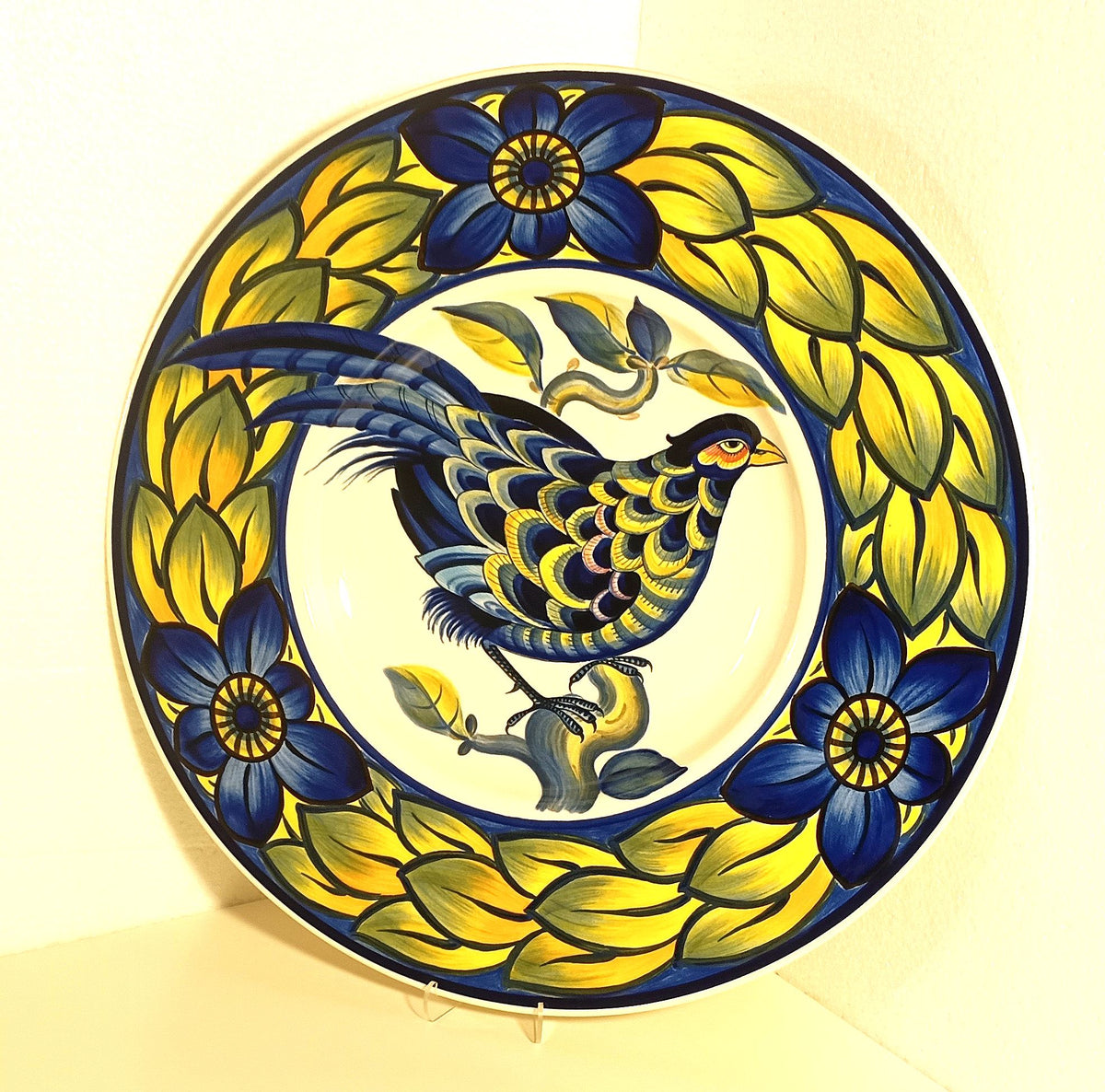 Royal Copenhagen Blue Pheasant vægfad
