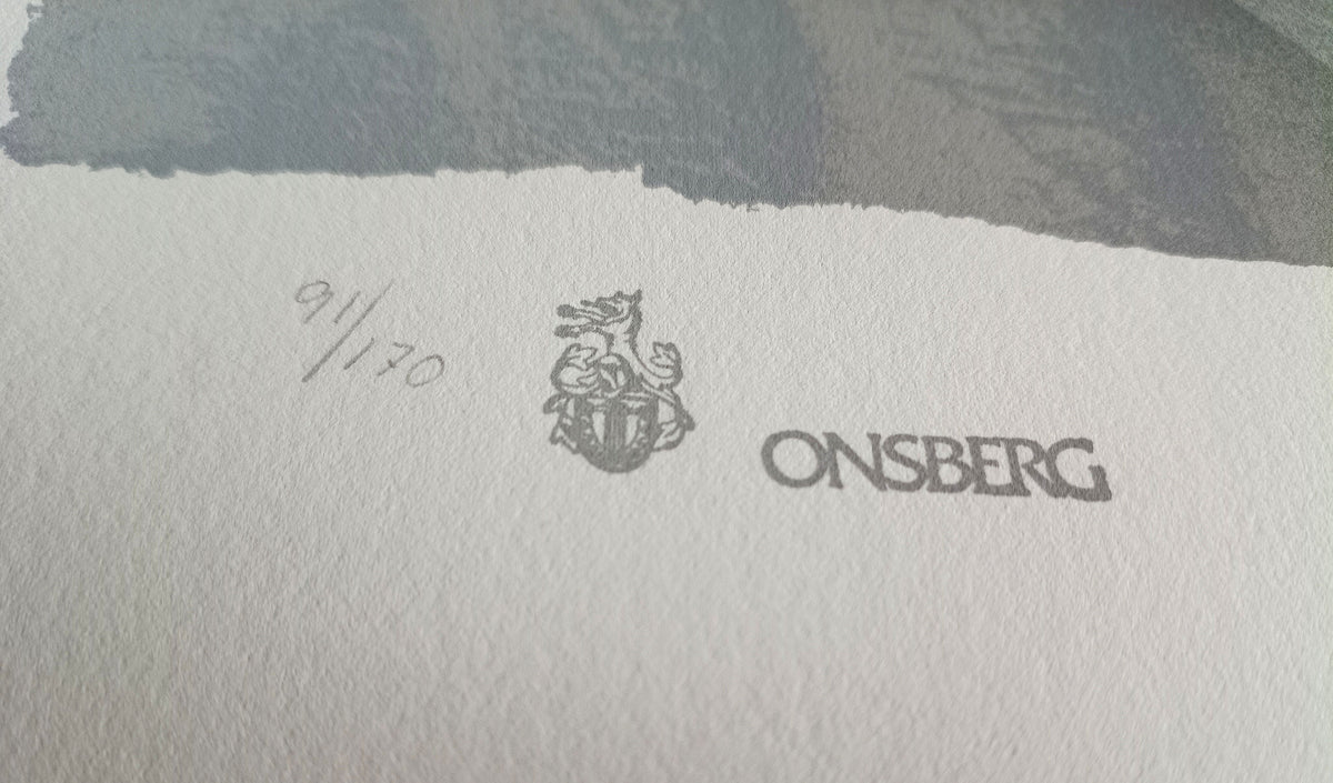 Ulf Onsberg litografi 1986 – nummerering