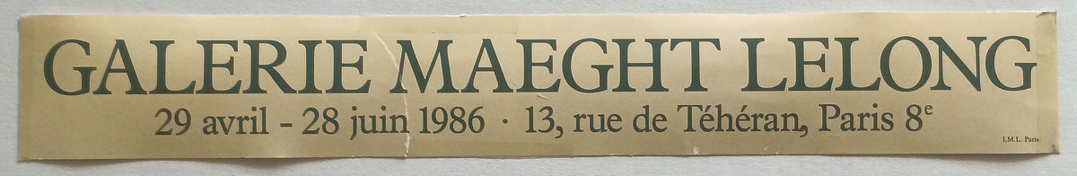 Pierre Alechinsky udstillingsplakat 1986 – separat udstillingstekst
