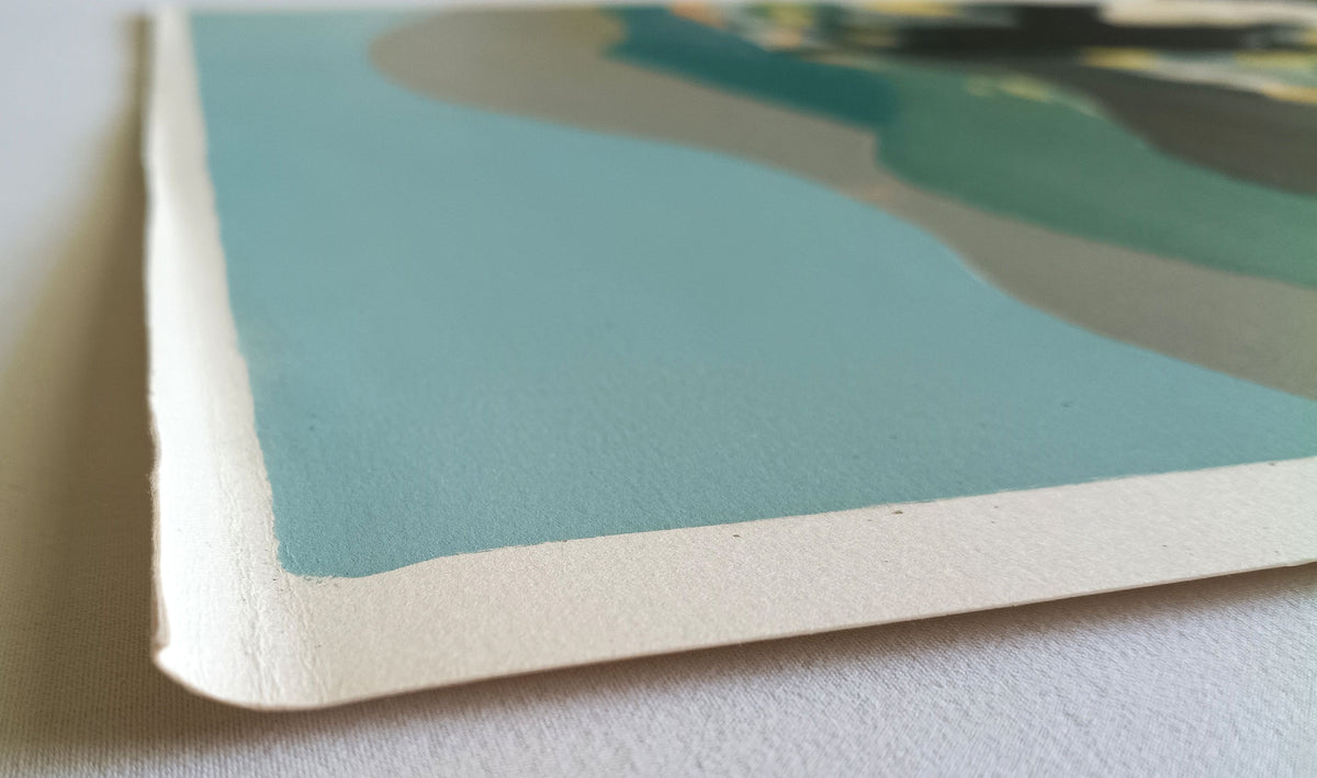 Roger Muhl farvelitografi 98/125 – patina i kanten