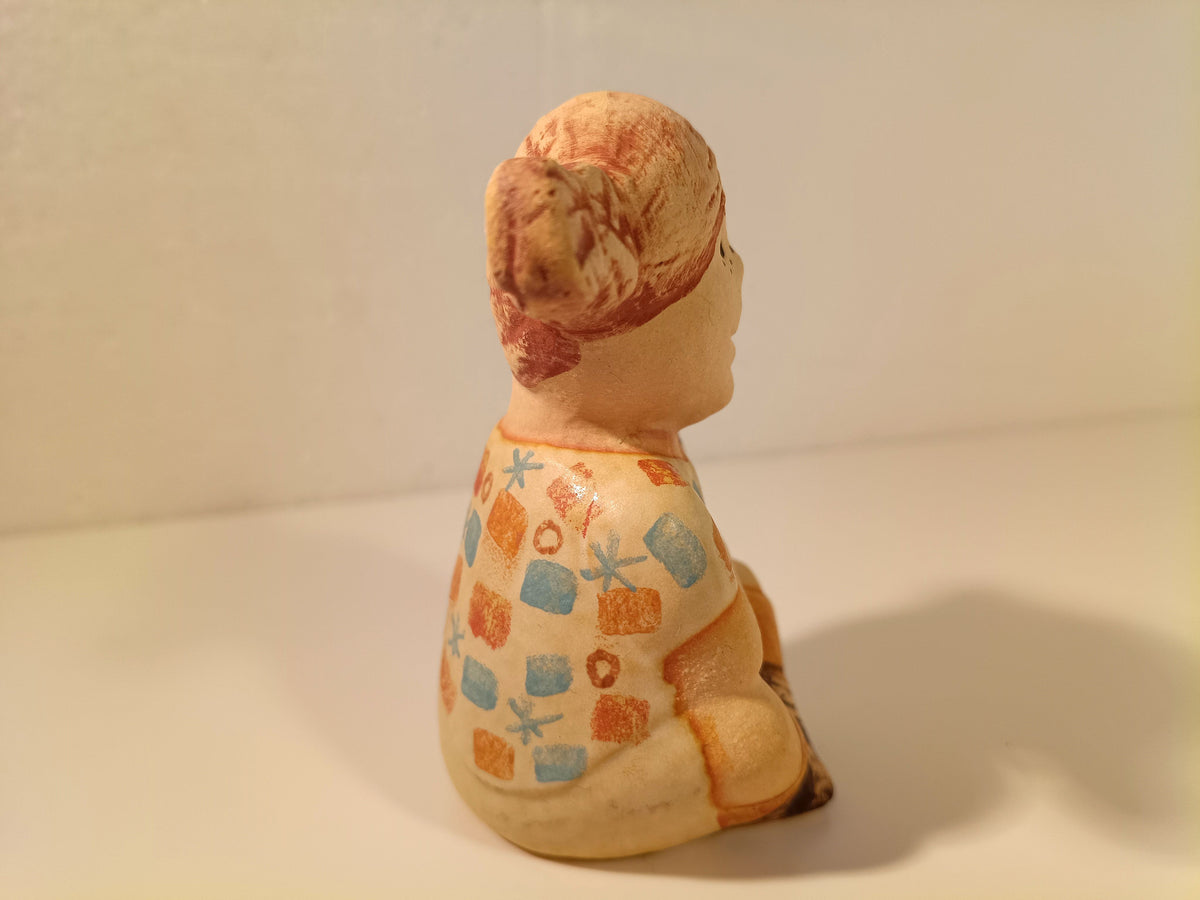 Lisa Larson Pippi Langstrømpe keramikfigur – set fra den anden side